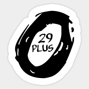 29er plus bike Sticker